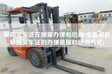阜阳叉车证在哪里办理和培训(全面解析阜阳叉车证的办理流程和培训方式)